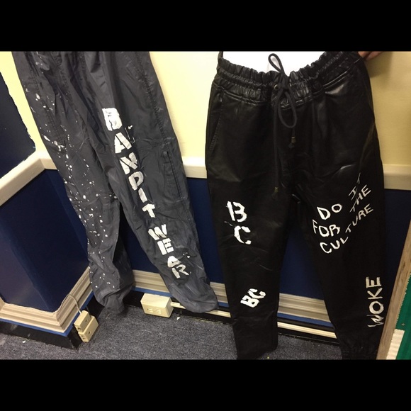“Do it for the culture” custom leather pants - Picture 2 of 2
